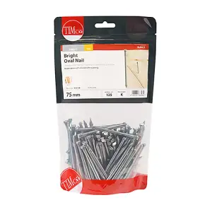 TIMCO Oval Nails Bright - 75mm