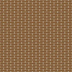 Mosaic sheet in ceramic on net 300mm x 305mm - Caramel Savoiardi