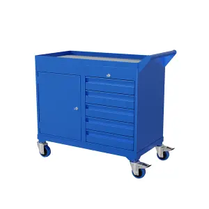 920mm x 460mm x 820mm mobile tool cabinet with cup. LH & 5 drawer unit RH & castors