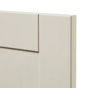 GoodHome Verbena Painted natural ash Matt cashmere Shaker Tall appliance Cabinet door (W)600mm (H)633mm (T)20mm