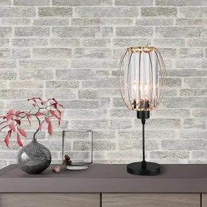 Gold Metal K9 Crystal Light Shade 16cm x 20cm, Cylinder Shape with Oval Ring