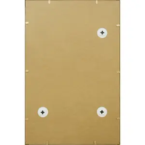 Rectangle Metal Window Panel Mirror Gold / 90cm H x 60cm W