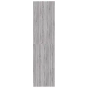 Wardrobe Grey Sonoma 100x50x200 cm Engineered Wood