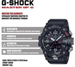 G-Shock GG-B100-1AER Men's Mudmaster Black Resin Strap Watch