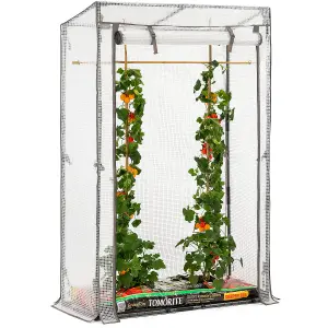 Tomato Growhouse Single Grow Bag Garden Greenhouse PE Mesh Cover Christow