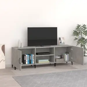 Berkfield TV Cabinet Concrete Grey 150x30x50 cm Engineered Wood