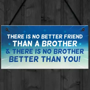 Brother Plaque Novelty Brother Gift For Birthday Christmas Friend Gift For Him Keepsake Plaque