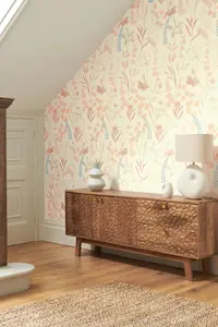 Next Pastel New Light Harmony Floral Wallpaper