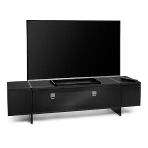 AVF Edge 1.6m Black TV Stand with Drop Door