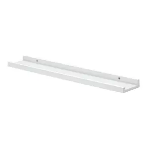 Shelf Depot White Border Floating Shelf (L)800mm (D)90mm, Pack of 2