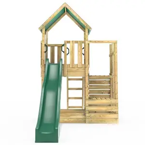 Rebo Modular Wooden Climbing Frame Adventure Playset - M11 Stepup