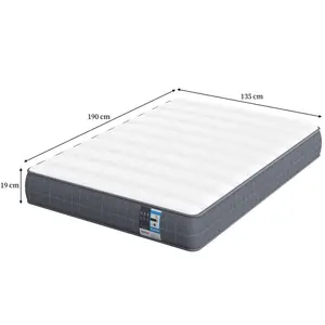 19cm Bonnell Spring Mattress Double (4"6)