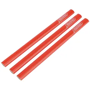 Draper Carpenter's Pencils, 174mm (Pack of 3) 34180