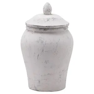 UK Homeliving Bloomville Stone Ginger Jar