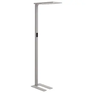 Metal LED Floor Lamp Silver ORION