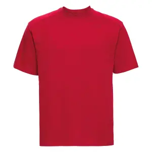 Russell Europe Mens Workwear Short Sleeve Cotton T-Shirt