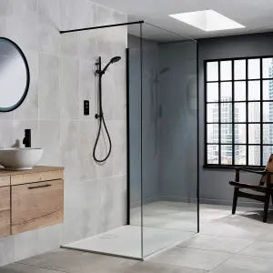 Triton Matt Black Thermostatic Electric Shower, 9kW