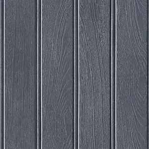 Beadboard Panel Wallpaper In Navy Blue