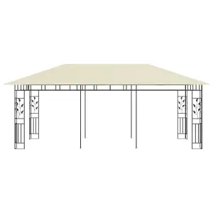 Berkfield Gazebo with Mosquito Net 6x3x2.73 m Cream