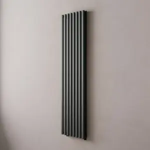 VURTU2 Designer Vertical Double Panel Radiator, 1800(H) x 480(W), Anthracite, 613640