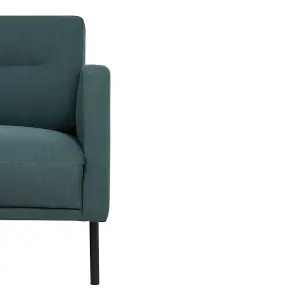 Larvik 3 Seater Sofa - Dark Green - Black Legs