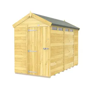 DIY Sheds 5x10 Apex Security Shed - Single Door