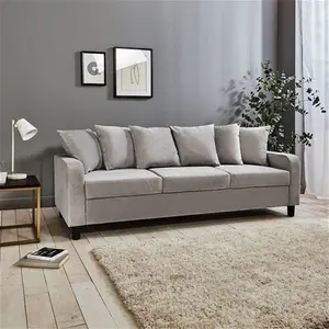 Tracy 3 Seater Sofa - Grey Velvet