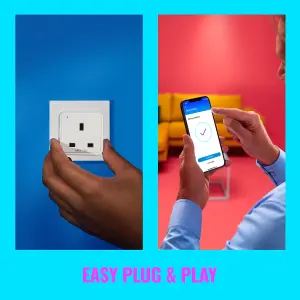 WiZ Smart Plug WiFi Connected with App Control for Home Indoor Lighting Automation