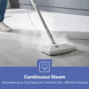 Geepas  1500W Multifunctional Steam Mop & Cleaner Handheld, Touch Control Aroma Therapy