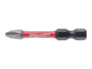 Milwaukee SHOCKWAVE PH2 x 50mm Impact Duty Screwdriver Bits Pack 10 4932472048