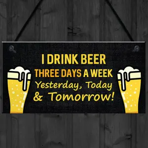 Funny Bar Sign Hanging Wall Sign Man Cave Plaque Gift For Men Gift