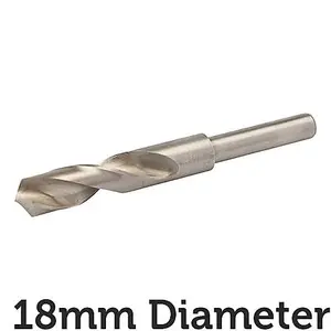 PRO 18mm Blacksmiths Drill Bit 12.5mm Shank Metal Milling Sheet Steel Aluminium