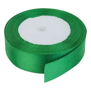 50mm Bottle Green Double Sided Satin Polyester Ribbon Roll, 25 metres