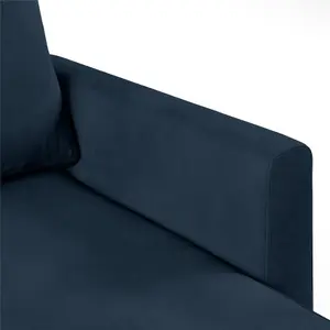 Chapman sectional sofa in velvet blue