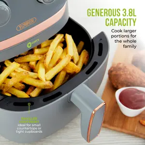 Tower Vortx Air Fryer with Manual Controls, 1500W, 3.8L Grey