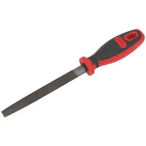 150mm Half Round Engineers File with Comfort Grip - Coarse Double Cut Tool for Precision Work