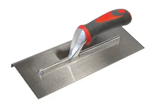 Faithfull Soft Grip Edging Trowel 11 x 4.75 Inches for Concrete Finishing