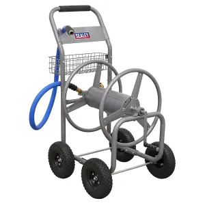 Sealey Heavy Duty Hose Reel Cart Lightweight Durable Tubular Steel Design HRCHD