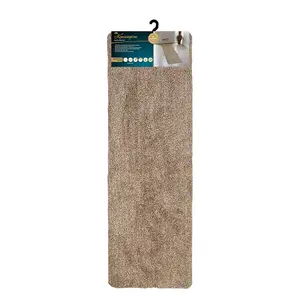 JVL Kensington Machine Washable Cotton Runner Barrier Doormat, 50x150cm, Brown