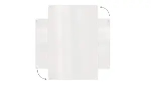 ALLboards Frameless magnetic panel, dry-erase magnetic panel, 60x30 cm