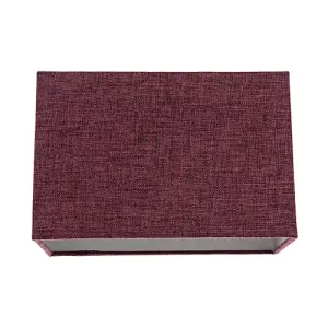 Contemporary and Sleek Purple Linen Fabric Rectangular Lamp Shade 60w Maximum