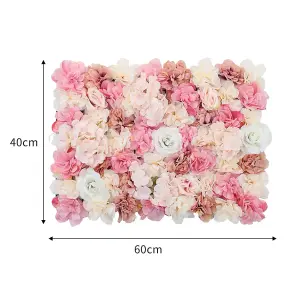 Artificial Simulation Rose Flower Decoration Wedding Backdrop Wall Panel 40x60 cm