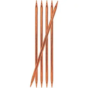 Ginger: Knitting Pins: Double-Ended: 20cm x 5.50mm: Set of 5