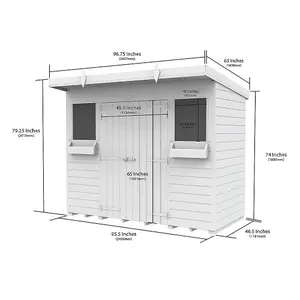 DIY Sheds 8x4 Pent Summer Shed