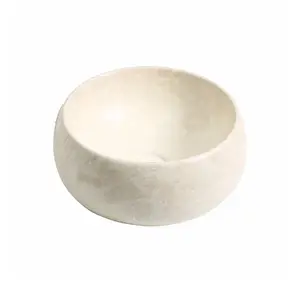 7812 Ceramic 40cm Domed Round Countertop Basin in Stone Effect