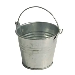 Pail: Galvanised Metal with Handle: 3in