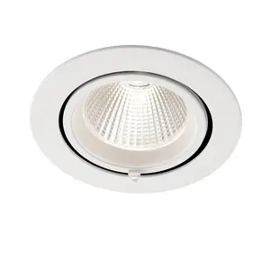 Luminosa Axial CCT 30W Round 30W Recessed Downlight Matt White Paint