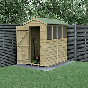 Beckwood 4x6 Apex Shed - 4 Window