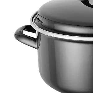 Judge Enamel Induction Black 22cm Casserole