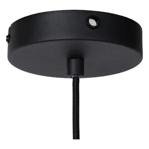 Lucide Siemon Modern Pendant Light 40cm - 1xE27 - Black